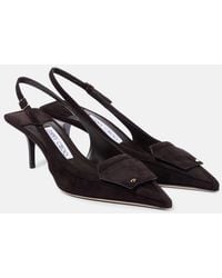 Jimmy Choo - Frances 60 Suede Slingback Pumps - Lyst