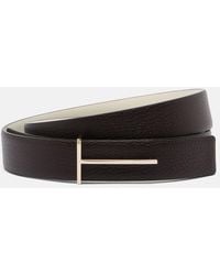 Tom Ford - Slim T Leather Belt - Lyst