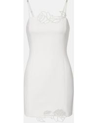 Blumarine - Laser-Cut Crepe Cady Minidress - Lyst