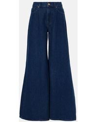 7 For All Mankind - High-Rise Wide-Leg Jeans Willow - Lyst