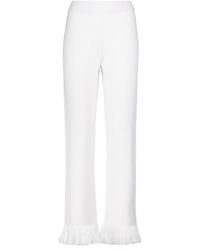 Alanui - Cordillera Fringed Virgin Wool Pants - Lyst