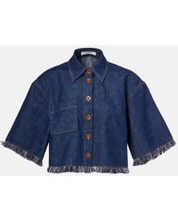 Zimmermann - Rhiannon Fringe Denim Shirt - Lyst