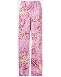 Dries Van Noten - Jacquard Wide-Leg Pants - Lyst