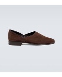 Bode - House Shoe Suede Loafers - Lyst