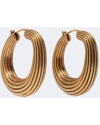 KHAITE - Santa Fe 18Kt-Plated Brass Earrings - Lyst