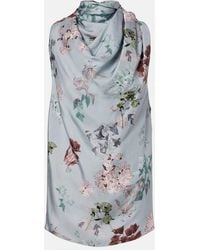Altuzarra - Sleary Floral Draped Silk Top - Lyst