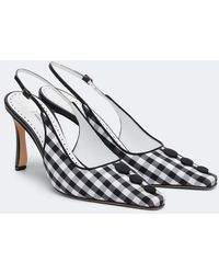 Manolo Blahnik - Alexa Checked Slingback Pumps - Lyst