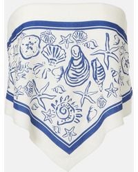 Jonathan Simkhai - Printed Linen-Blend Bandeau Top - Lyst