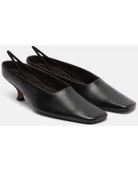 Calvin Klein - Anna Leather Slingback Pumps - Lyst