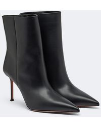 Aquazzura - Harper Leather Ankle Boots - Lyst