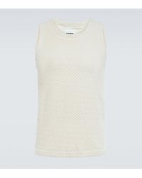 Jil Sander - Cotton-Blend Tank Top - Lyst