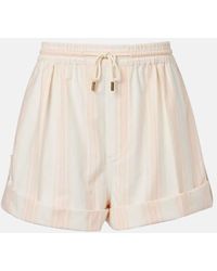 Chloé - Striped Shorts - Lyst