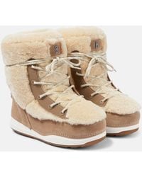 Bogner - La Plagne Shearling And Suede Ankle Boots - Lyst