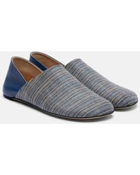 JW Anderson - Leather-Trimmed Slip-On Shoes - Lyst