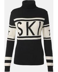 Perfect Moment - Schild Intarsia Merino Wool Turtleneck Sweater - Lyst