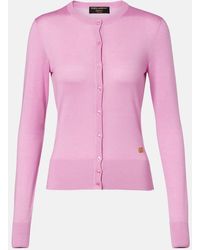 Dolce & Gabbana - Cardigan Aus Kaschmir Und Seide - Lyst