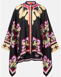 La DoubleJ - Blusa Foulard De Seda Estampada - Lyst