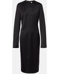 TOTEME - Satin Midi Dress - Lyst