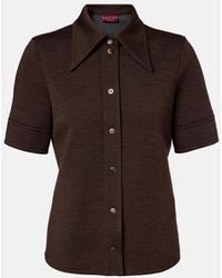 Gucci - Camisa En Mezcla De Lana Y Algodon - Lyst