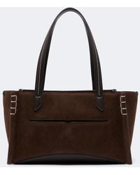 JW Anderson - Loafer Cabas Suede Tote Bag - Lyst