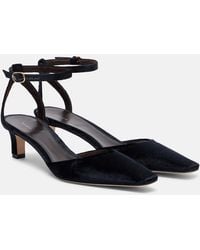 The Row - Pumps Carla 45 Aus Samt - Lyst