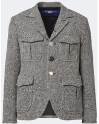 Junya Watanabe - Herringbone Wool-Blend Blazer - Lyst