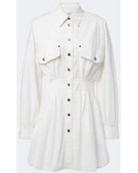 Versace - Denim Shirt Dress - Lyst