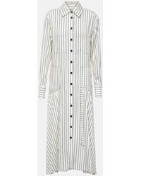 Proenza Schouler - White Label Bonnie Striped Shirt Dress - Lyst