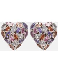 Self-Portrait - Crystal-Embellished Earrings - Lyst