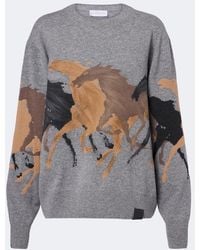 Stella McCartney - Intarsia Virgin Wool Sweater - Lyst