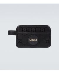 gucci toiletry bag black leather