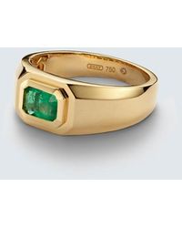 SHAY - Ring Champion Aus 18Kt Gelbgold Mit Smaragd - Lyst