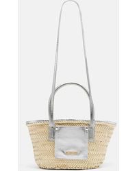 Jacquemus - Soli Small Croc-Effect Raffia Basket Bag - Lyst