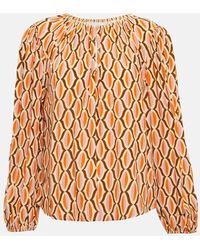 Velvet - Bedruckte Bluse Laura Aus Crepe - Lyst
