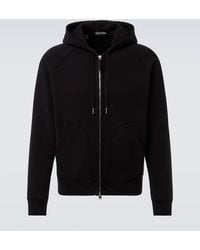 Tom Ford - Cotton Jersey Zip-Up Hoodie - Lyst