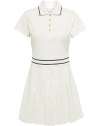 Varley Cotton-blend Tennis Minidress - White