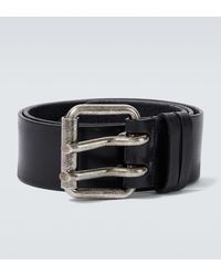 Saint Laurent - Motorcycle Leather Belt - Lyst