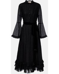 Valentino - Daisy Sangallo Belted Cotton Shirt Dress - Lyst