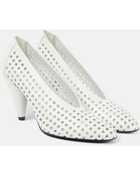 Proenza Schouler - Perforated Cone Leather Pumps - Lyst