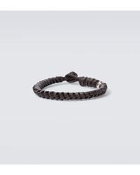 Bottega Veneta - Braided Leather Bracelet - Lyst