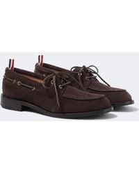 Thom Browne - Suede Boat Shoes - Lyst
