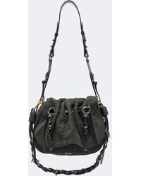 Isabel Marant - Bolton Small Croc-Effect Suede Shoulder Bag - Lyst