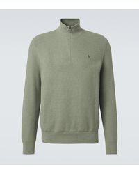 Polo Ralph Lauren - Cotton Half-Zip Sweater - Lyst