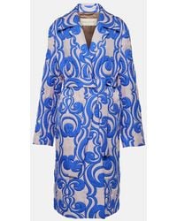 Dries Van Noten - Mantel Aus Einem Seidengemisch - Lyst