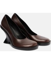 Dries Van Noten - 95 Leather Wedges - Lyst