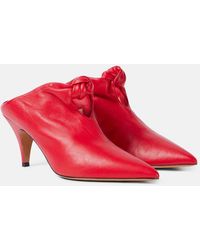 KHAITE - Rowan Leather Mules - Lyst