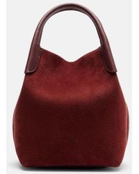 Loro Piana - Bale Small Leather Top-Handle Bag - Lyst