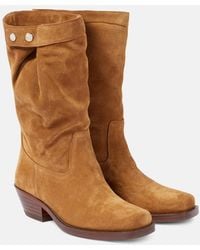 Isabel Marant - Stiefel Ademe Aus Veloursleder - Lyst