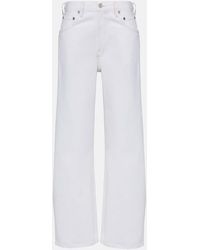 Agolde - Low Curve Mid-Rise Wide-Leg Jeans - Lyst