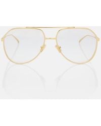 Bottega Veneta - Light Ribbon Aviator Glasses - Lyst